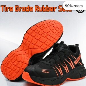 Anac Black & Orange Men’s Athletic Sneakers